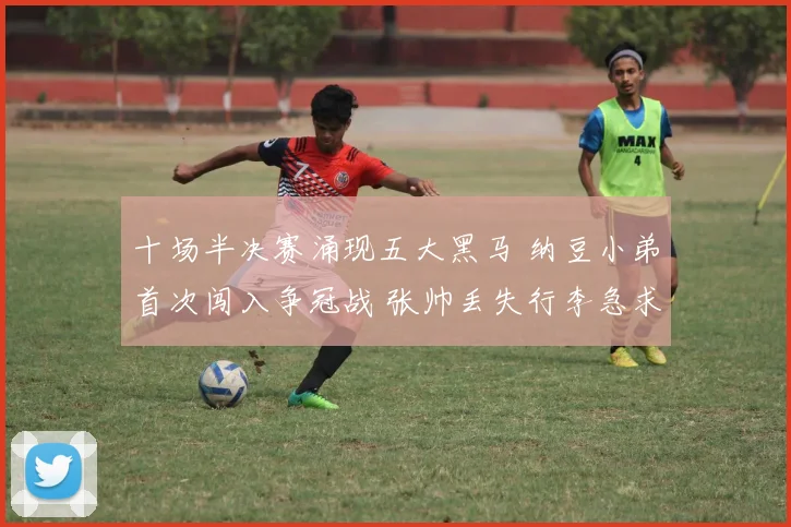 十场半决赛涌现五大黑马 纳豆小弟首次闯入争冠战 张帅丢失行李急求助